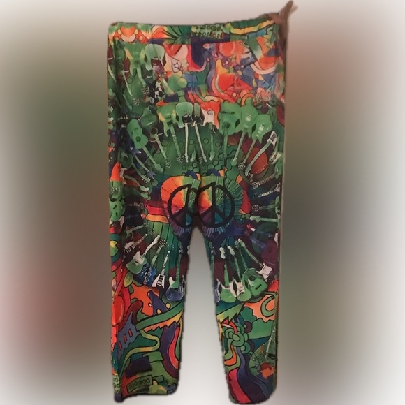Mens Guitar Funky Hippie Band Lounge Pants Size Large - Picture 2 of 10